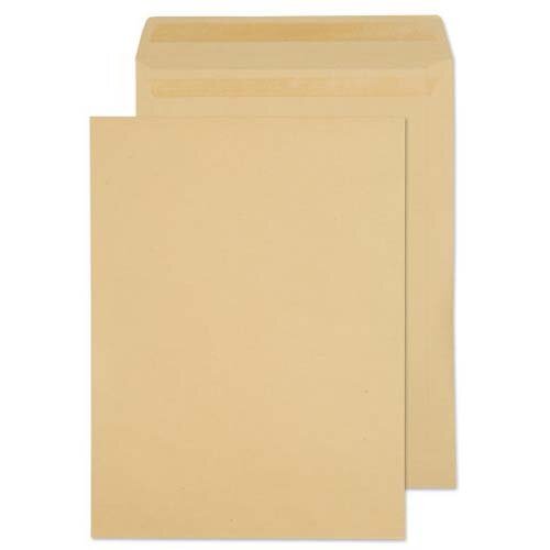 ValueX Pocket Envelope 406x305mm Recycled Self Seal Plain 115gsm Manilla (Pack 250)