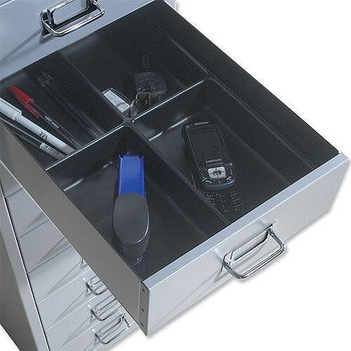 Bisley Black Insert Tray for Storage Cabinet 4 Sections 227P1 Bisley Black Insert Tray for Storage Cabinet 4 Sections 227P1
