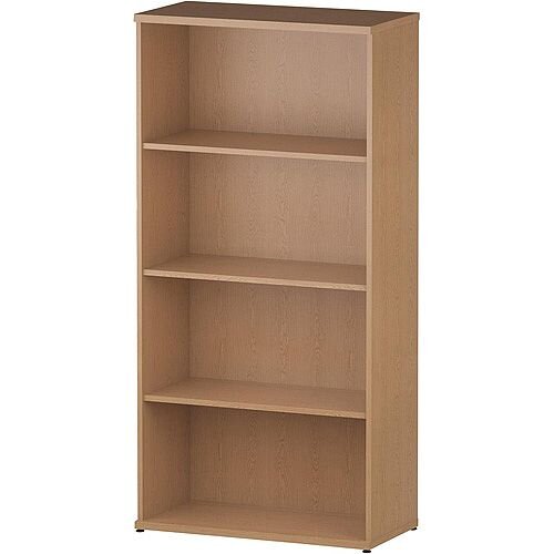 Impulse Tall Bookcase with 3 Shelves H1600mm Oak