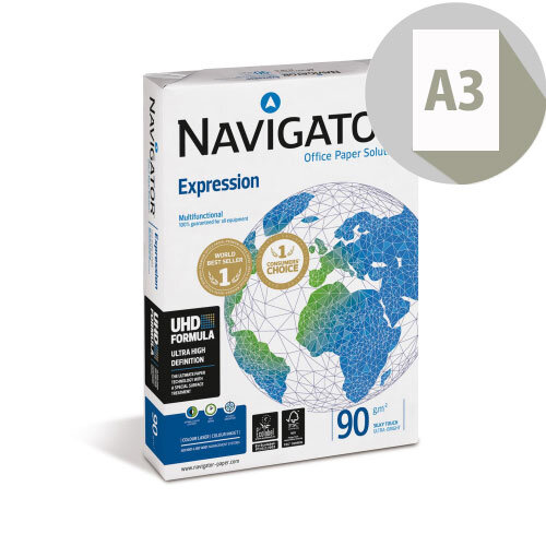 Navigator A3 Expression Paper Extra Smooth 90gsm White 500 Sheets Navigator A3 Expression Paper Extra Smooth 90gsm White 500 Sheets