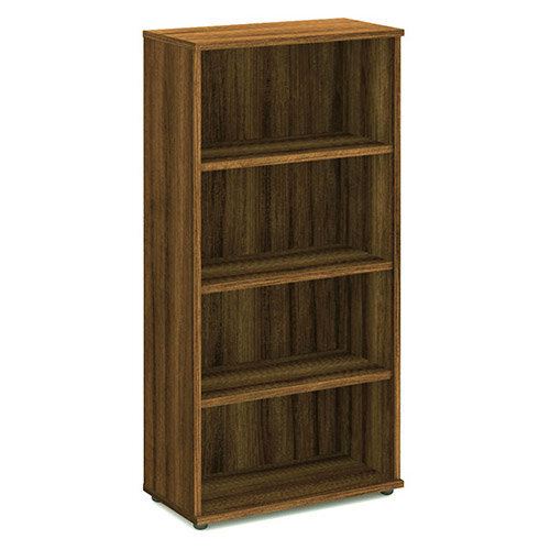 Impulse Tall Bookcase with 3 Shelves H1600mm Walnut