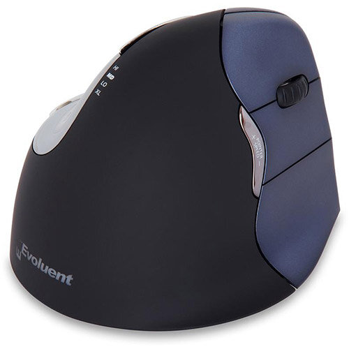 Bakker Elkhuizen Evoluent4 Wireless Ergonomic Vertical Mouse Black/Blue