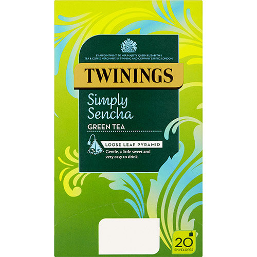 Twinings Tea Bags Individually-wrapped Simply Sencha Ref 0403365 Pack of 20 Twinings Tea Bags Individually-wrapped Simply Sencha Ref 0403365 Pack of 20
