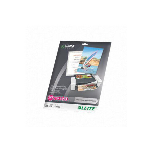 Leitz iLAM UDT A4 Hot Laminating Pouches 125 microns 1 x Pack of 25 Ref 74820000