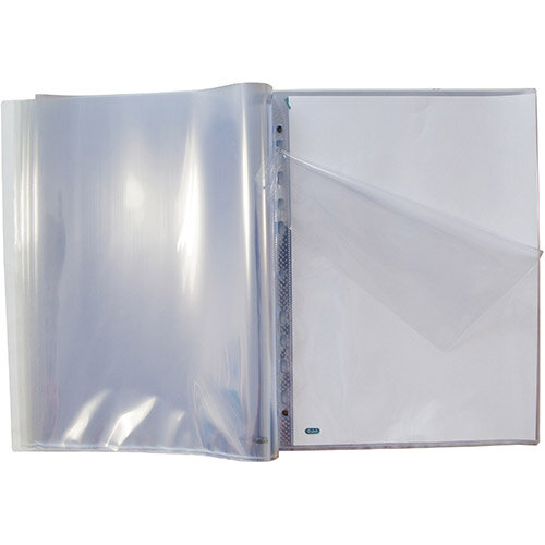 Oxford Punched Pocket Pad 60 Pockets A4 Glass Clear Ref 400129426 Oxford Punched Pocket Pad 60 Pockets A4 Glass Clear Ref 400129426