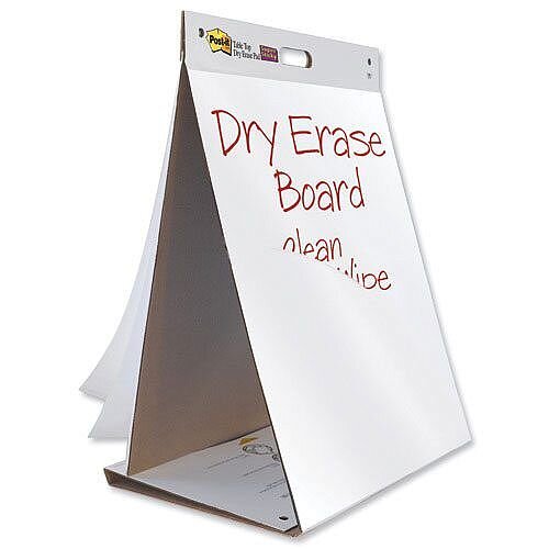 Post-it Table Top Meeting Chart Pads x1 of 20 Sheets and Dry Erase Board Post-it Table Top Meeting Chart Pads x1 of 20 Sheets and Dry Erase Board