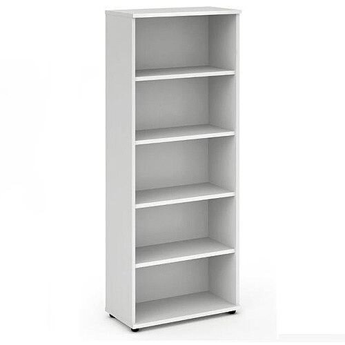 Impulse Tall Bookcase with 4 Shelves H2000mm White
