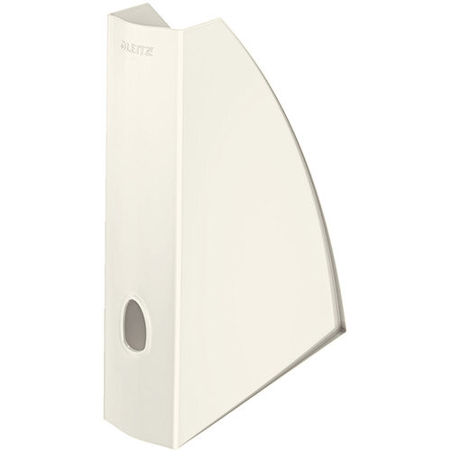 Leitz WOW Magazine File A4 Pearl White Pack of 6 Ref 52771001 Leitz WOW Magazine File A4 Pearl White Pack of 6 Ref 52771001