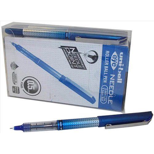 Uni-ball UB-185S Eye Needle Rollerball Pen 0.5mm Tip Blue Ref 125948000 Pack of 12 Uni-ball UB-185S Eye Needle Rollerball Pen 0.5mm Tip Blue Ref 125948000 Pack of 12