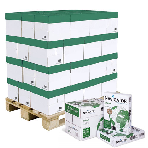Navigator A4 Universal Paper FSC 80gsm 200 Reams per Pallet Navigator A4 Universal Paper FSC 80gsm 200 Reams per Pallet