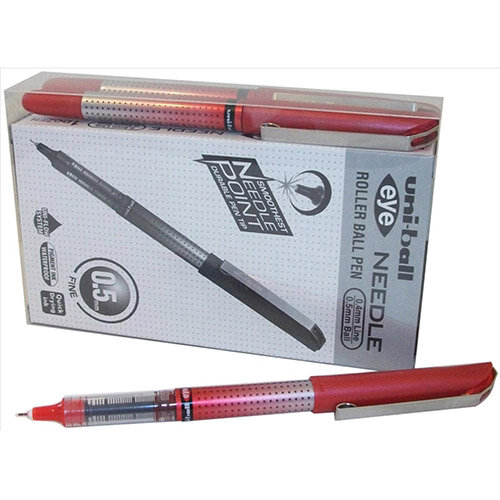 Uni-ball UB-185S Eye Needle Rollerball Pen 0.5mm Tip Red Ref 125955000 Pack of 12 Uni-ball UB-185S Eye Needle Rollerball Pen 0.5mm Tip Red Ref 125955000 Pack of 12