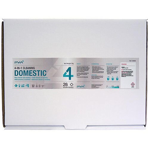 PVA Hygiene C1 Domestic/Facilities Dissolving Cleaner 26 Sachets Mixed Pack