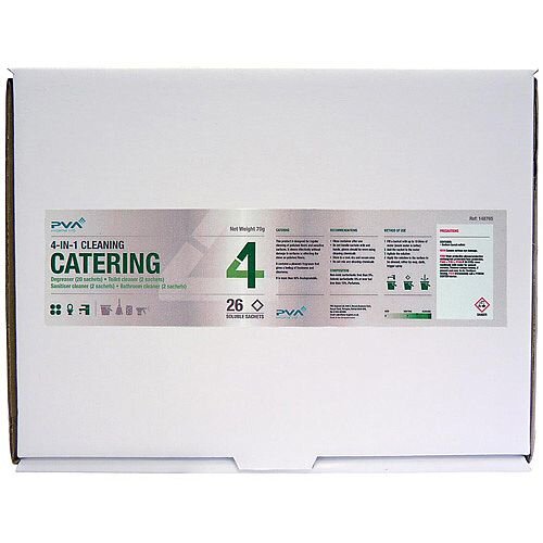 PVA Hygiene C3 Catering Dissolving Cleaner 26 Sachets Mixed Pack