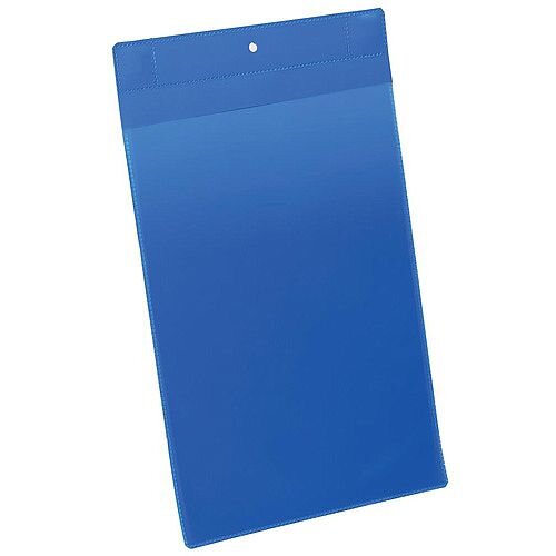 Durable A4 Portrait Neodym Magnetic Document Sleeve Dark Blue Pack of 10 Durable A4 Portrait Neodym Magnetic Document Sleeve Dark Blue Pack of 10