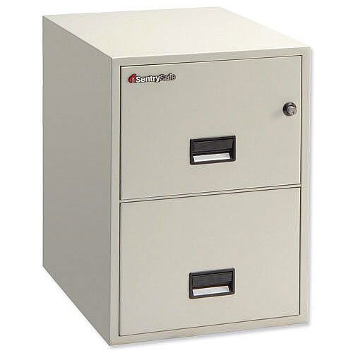 Sentry 2500 Filing 1hr Fire Safe 2 Drawers W498xD635xH701mm