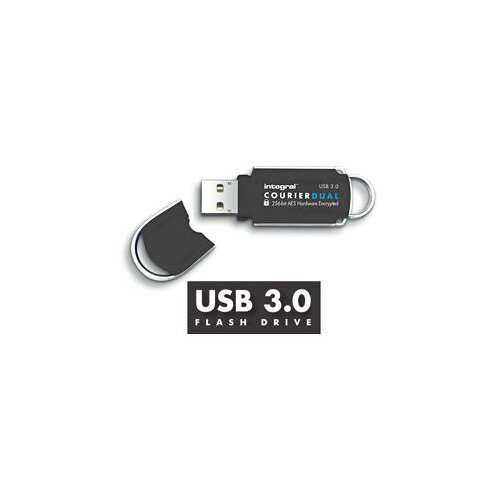 Integral Courier Dual USB 3.0 FIPS 197 16GB Ref INFD16COUDL3.0-197 Integral Courier Dual USB 3.0 FIPS 197 16GB Ref INFD16COUDL3.0-197