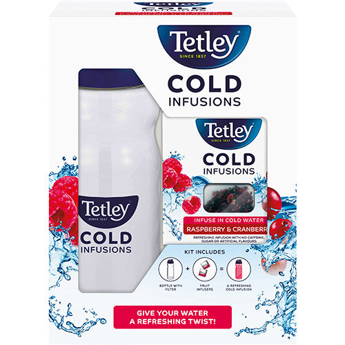 Tetley Cold Infusions Raspberry and Cranberry Starter Kit Ref 1700A Tetley Cold Infusions Raspberry and Cranberry Starter Kit Ref 1700A