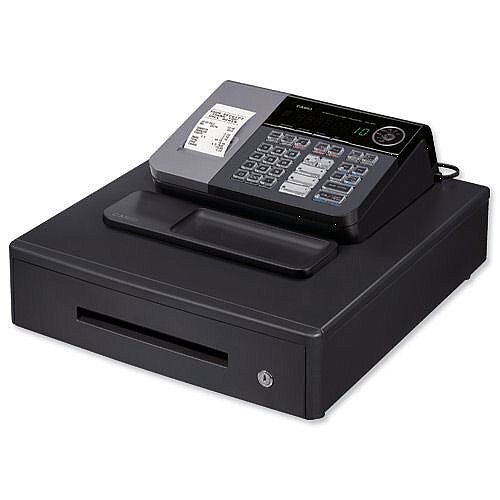 Casio Cash Register Antimicrobial 7 Segment 8 Digit 500 PLUs 20 Departments W410xD450xH205mm Ref SE-S10MD Casio Cash Register Antimicrobial 7 Segment 8 Digit 500 PLUs 20 Departments W410xD450xH205mm Ref SE-S10MD