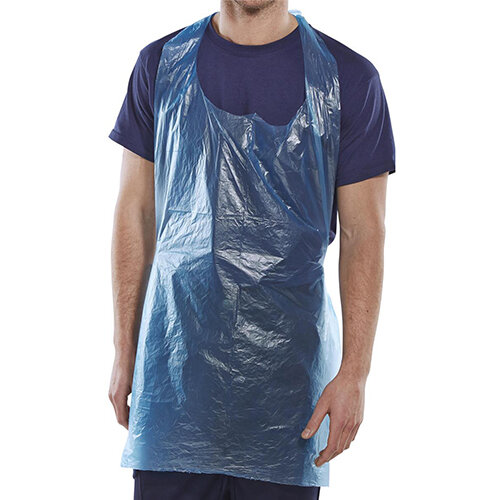 Click Once Disposable Apron 27 inch 107x69mm Blue Pack of 1000 Ref DAB42DP Click Once Disposable Apron 27 inch 107x69mm Blue Pack of 1000 Ref DAB42DP