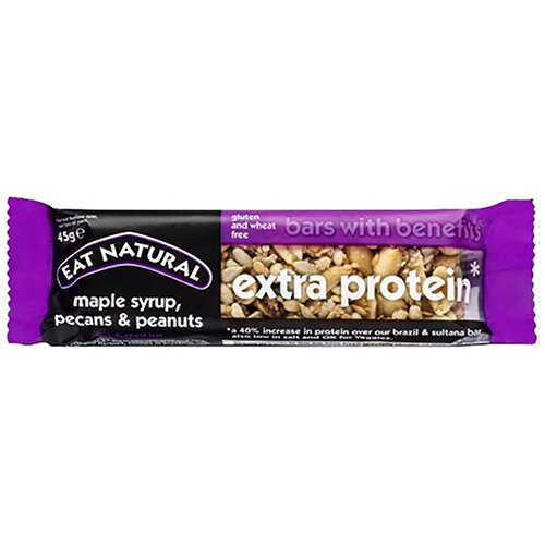 Eat Natural Extra Protein Bar Maple Syrup Pecans &Peanuts 45g Ref MPP Pack of 12 Eat Natural Extra Protein Bar Maple Syrup Pecans &Peanuts 45g Ref MPP Pack of 12