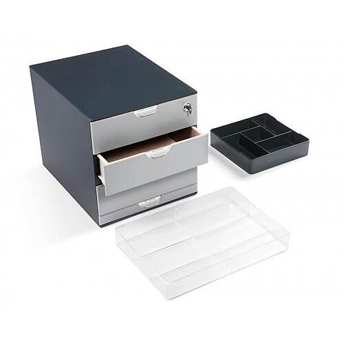 Durable Coffee Point Box with Integrated Cylinder Lock Charcoal Durable Coffee Point Box with Integrated Cylinder Lock Charcoal