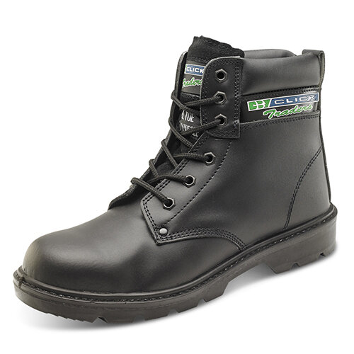 Click Traders S3 6in Safety Boots PU/Leather Size 7 Black Shock