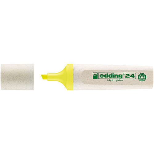 Edding e-24 EcoLine Highlighter Chisel Tip Assorted Ref 4-24-4 Pack of 4 Edding e-24 EcoLine Highlighter Chisel Tip Assorted Ref 4-24-4 Pack of 4