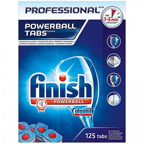 Finish Professional Powerball Dishwasher Tablets Pack of 125 Hunt