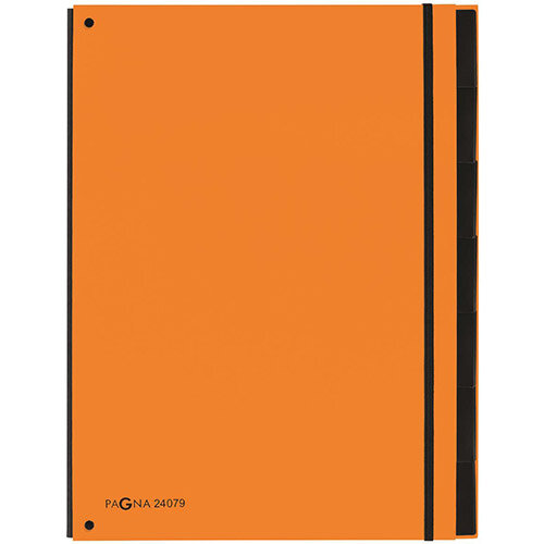 Pagna A4 7 Compartment Master Organiser Orange Pack of 10 Pagna A4 7 Compartment Master Organiser Orange Pack of 10