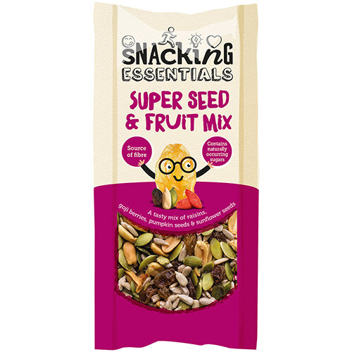 Snacking Essentials Fruit &Seeds Mix Shot Packs 40g Ref 508440 Pack of 16 Snacking Essentials Fruit &Seeds Mix Shot Packs 40g Ref 508440 Pack of 16