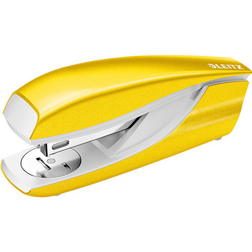 Leitz NeXXt WOW Stapler Half Strip Metal 30 sheet Yellow Ref 55021016