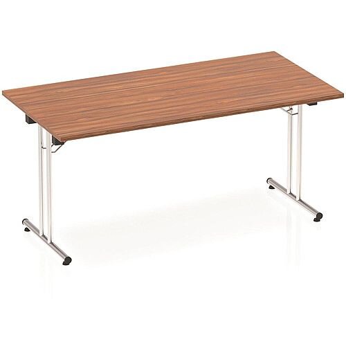 Impulse Rectangular Folding Table Walnut W1600xD800mm