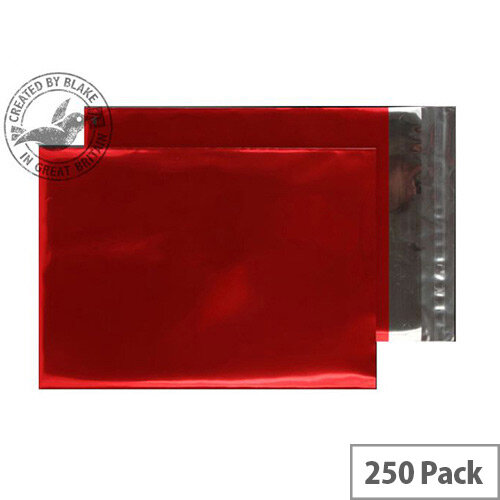 Purely Packaging C4 Foil Pocket 70 Mic Metallic Red Protective Envelopes Pack of 250 Purely Packaging C4 Foil Pocket 70 Mic Metallic Red Protective Envelopes Pack of 250