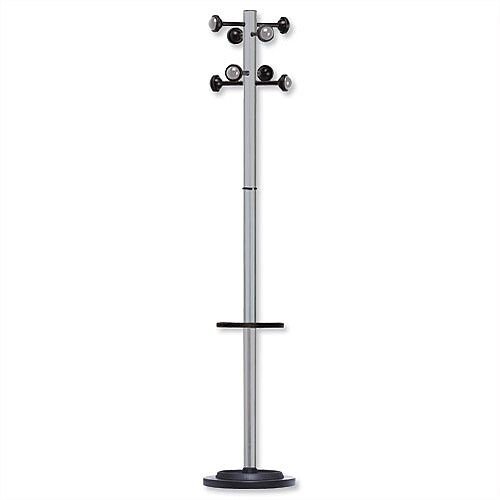 Accueil Coat Stand Solid Head Steel Post Umbrella Stand Metal Grey 35061M Accueil Coat Stand Solid Head Steel Post Umbrella Stand Metal Grey 35061M