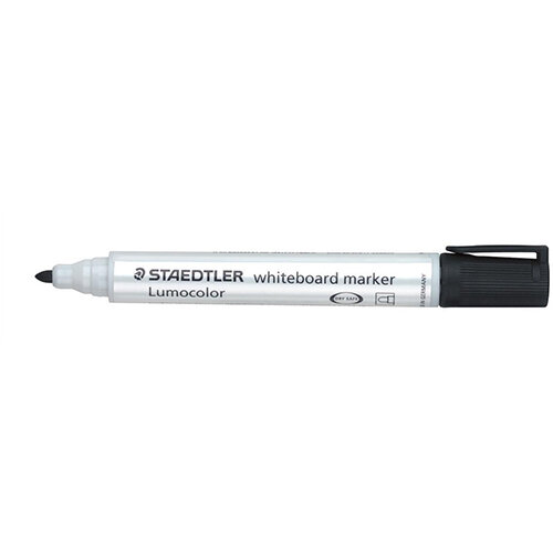 Staedtler Lumocolor 351 2mm Bullet Tip Whiteboard Marker Black 1 x Pack of 10 Ref 351-9