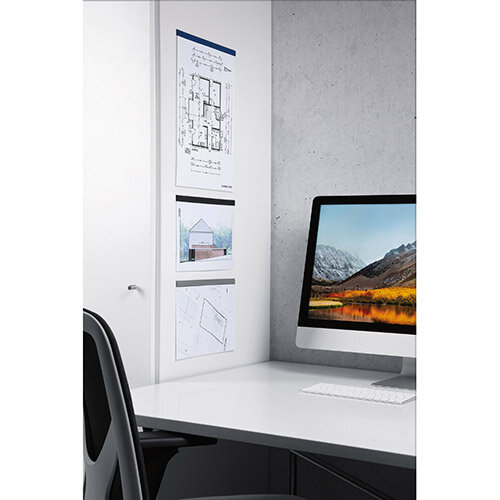 Durable DURAFIX Rail Magnetic Self-Adhesive 297x17mm Silver Ref 470723 Pack of 5 Durable DURAFIX Rail Magnetic Self-Adhesive 297x17mm Silver Ref 470723 Pack of 5