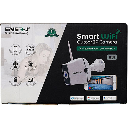 Ener-J WiFi Outdoor IP HD Security Camera With Two Way Audio Ref IPC1021 Ener-J WiFi Outdoor IP HD Security Camera With Two Way Audio Ref IPC1021