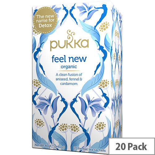 Pukka Feel New Organic Tea Bags (Pack of 20) Ref 45060519144100