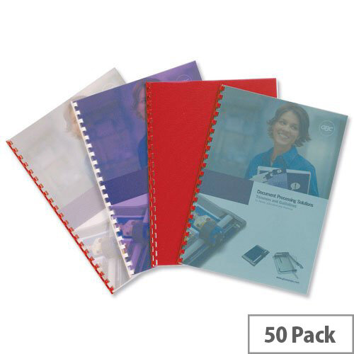 GBC PolyTechno Binding Covers Polypropylene 700 micron A4 Ice White Pack 50