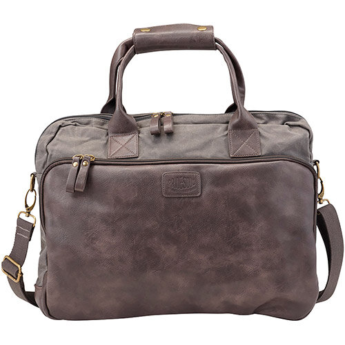 Pride and Soul Mystify 15inch Laptop Bag Grey/Brown Ref 47302 Pride and Soul Mystify 15inch Laptop Bag Grey/Brown Ref 47302