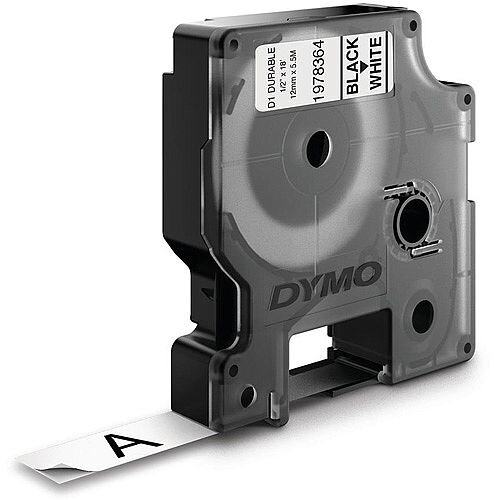Dymo 12mmx5.5m D1 Durable Labels Black on White for Dymo LabelManager Label Printers Dymo 12mmx5.5m D1 Durable Labels Black on White for Dymo LabelManager Label Printers