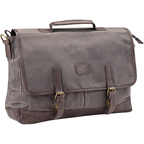 Pride and Soul Vegas 15inch Laptop Briefcase Grey/Brown Ref 47303