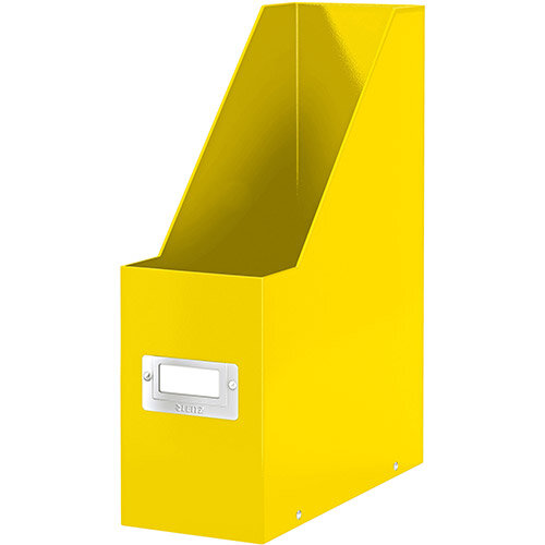 Leitz Click &Store Magazine File Collapsible Yellow Ref 60470016 Leitz Click &Store Magazine File Collapsible Yellow Ref 60470016