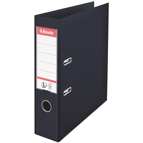 Esselte No.1 Power A4 Lever Arch File PP 500 Sheets 75mm Spine Black Ref 880019 Esselte No.1 Power A4 Lever Arch File PP 500 Sheets 75mm Spine Black Ref 880019