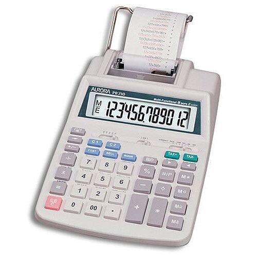 Aurora Printing Calculator Battery and Mains PR710 Hunt Office UK