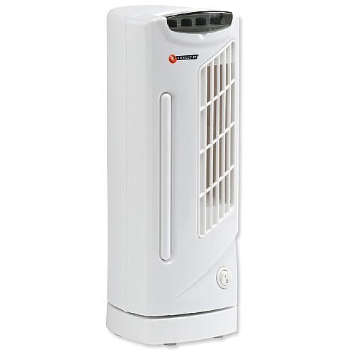 Whisper Quiet Mini Tower Fan 3 Speed 90° Oscillation 40W H330mm ES178