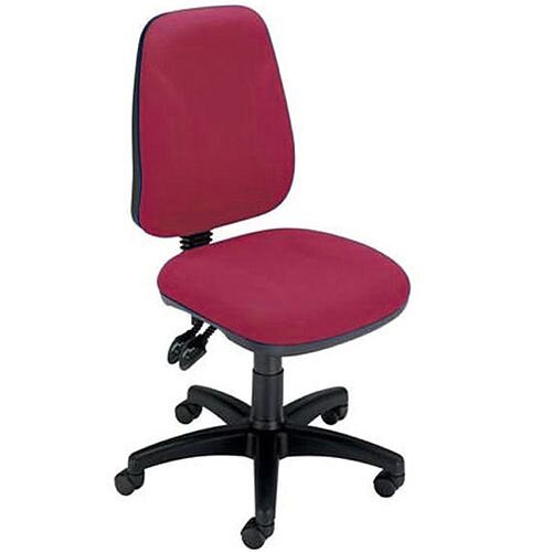 Permanent Contact High Back Task Operators Office Chair Claret Trexus Intro