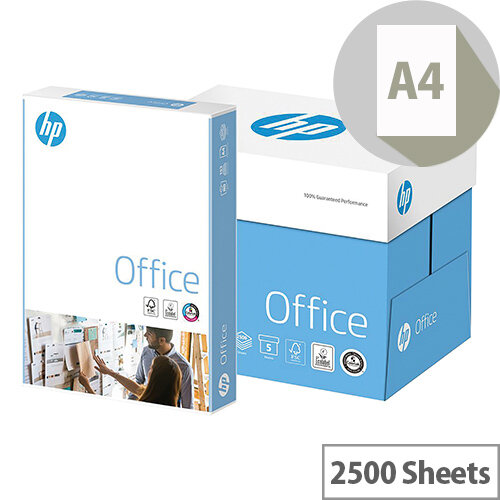HP Hewlett Packard A4 80gsm White Copier Paper Box of 2500 Sheets 93595 HP Hewlett Packard A4 80gsm White Copier Paper Box of 2500 Sheets 93595