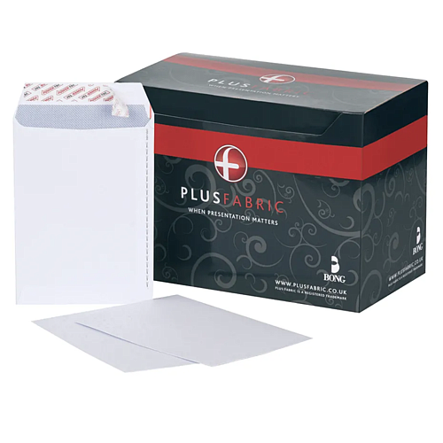 Plus Fabric C5 Envelope Peel and Seal 110gsm White (Pack of 250) D10055