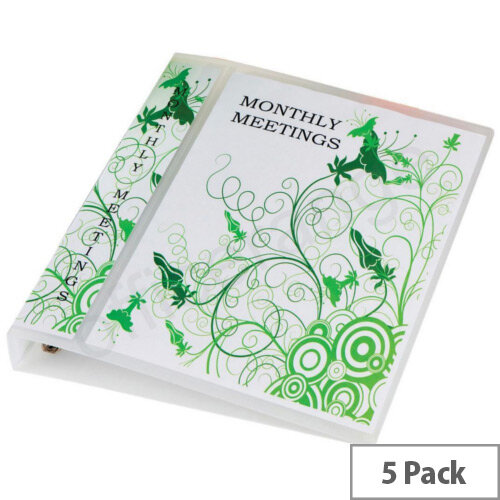 Elba Polyvision Maxi A3 Presentation Binder 4 Ring Portrait 30mm M45604417 Pack 5 Elba Polyvision Maxi A3 Presentation Binder 4 Ring Portrait 30mm M45604417 Pack 5